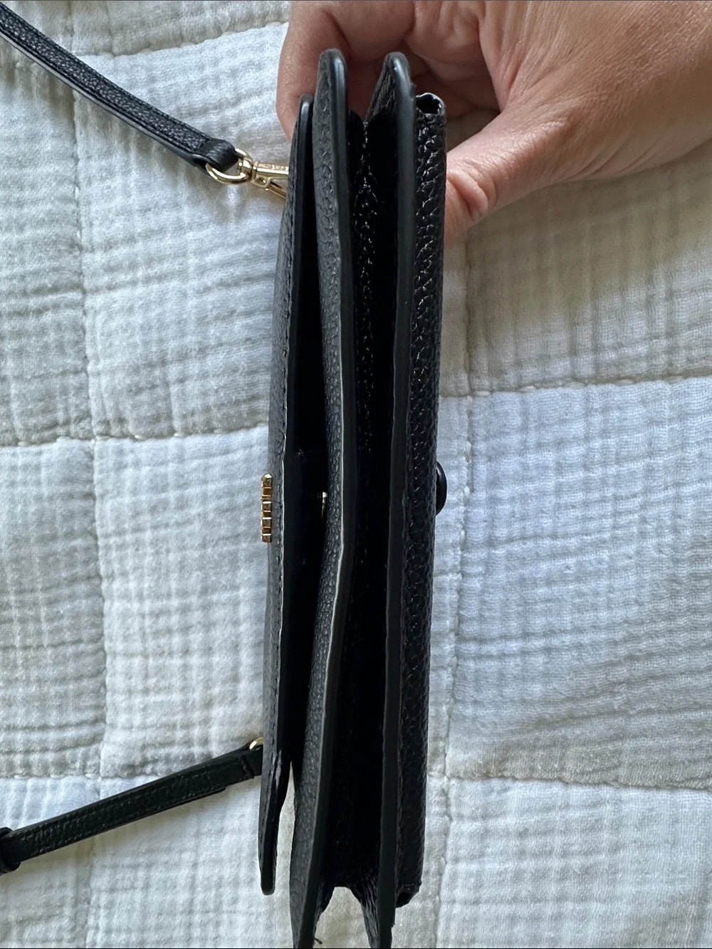 Michael Kors Black Pebbled Leather Crossbody